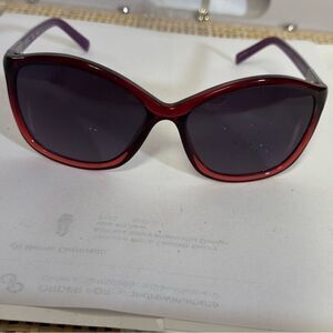 Vera Bradley Red and Purple Cat-Eye Sunglasses